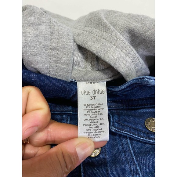 Okie Doki Jeans Jackets for Baby Size 3T - Picture 3 of 5